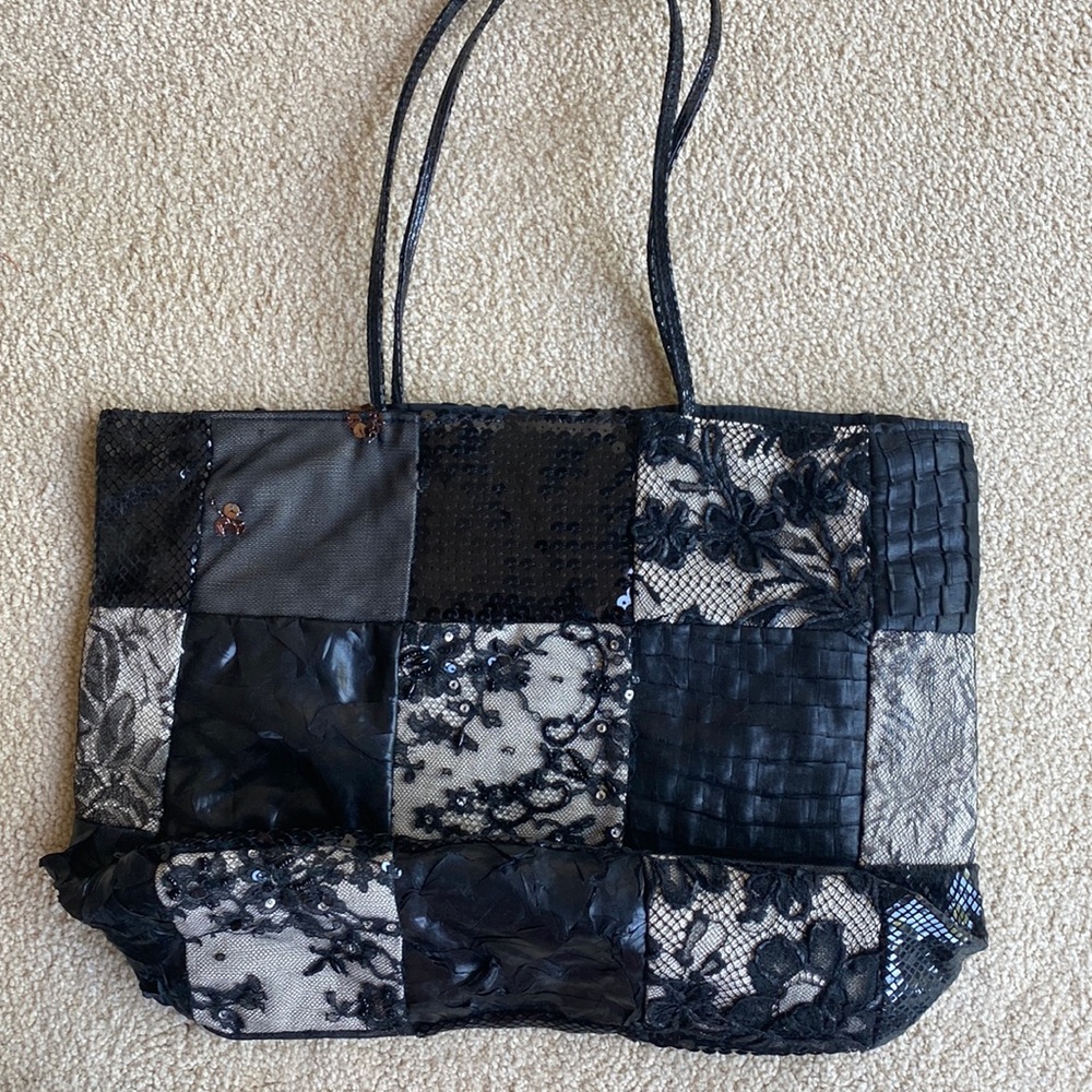 Vintage Desmo Tote with Mixed Media. NWOT